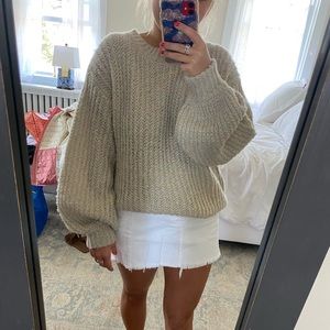 Milly rainbow metallic woven sweater